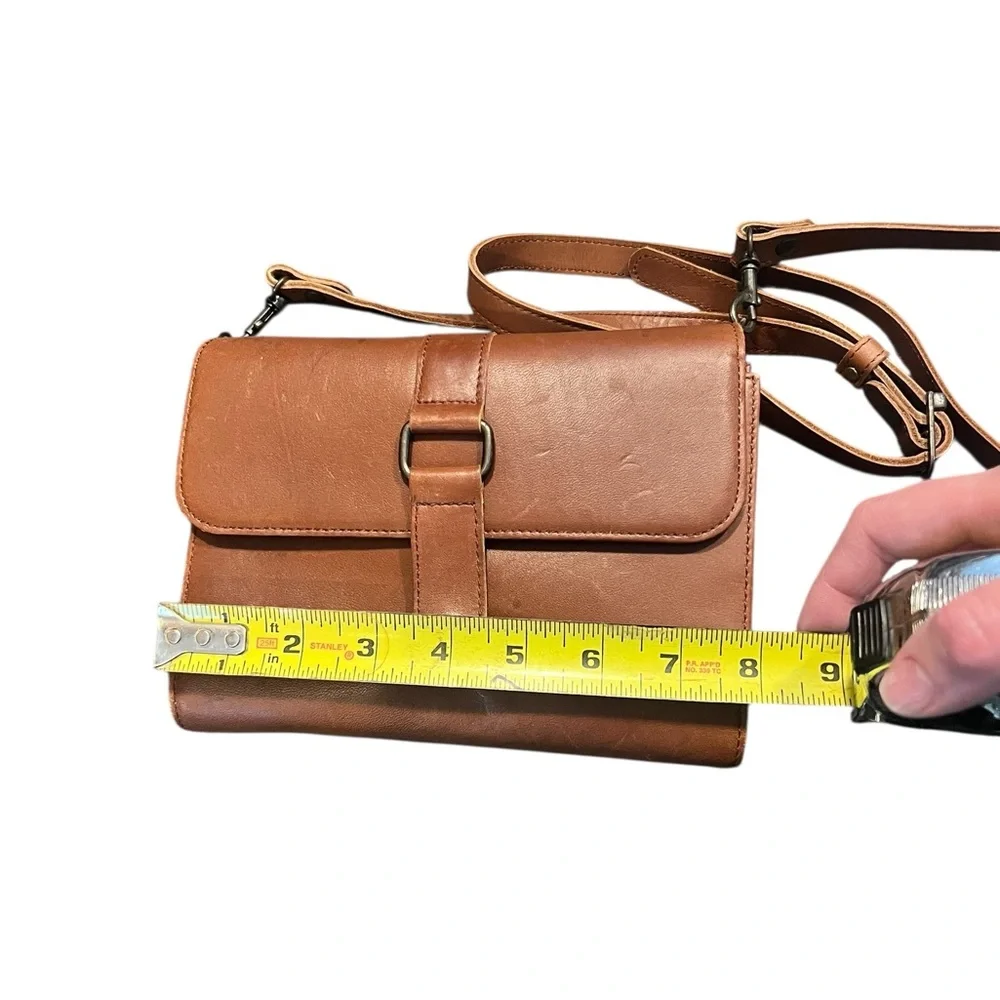 Eddie Bauer Brown Leather‎ Crossbody Bag - Picture 13 of 16